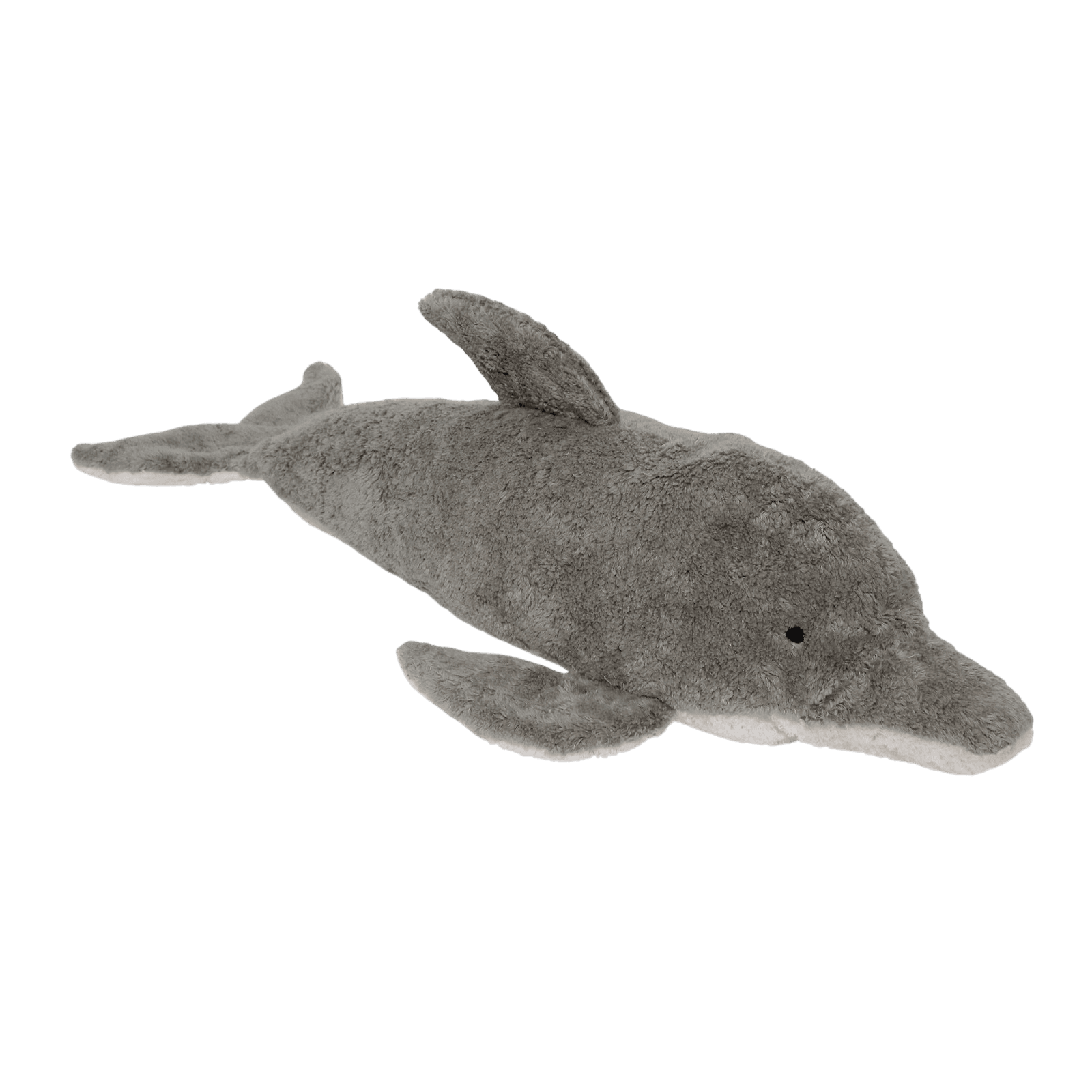 Senger Bio Kuschel- und Wärmetier Delfin Dinkel gross grau