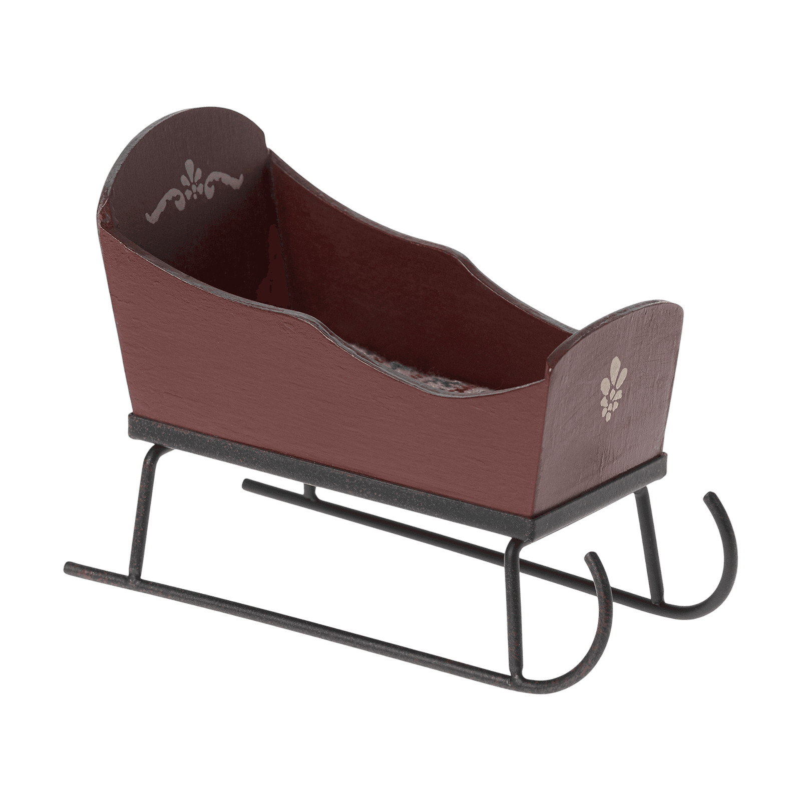 Maileg Maus Schlitten Rot