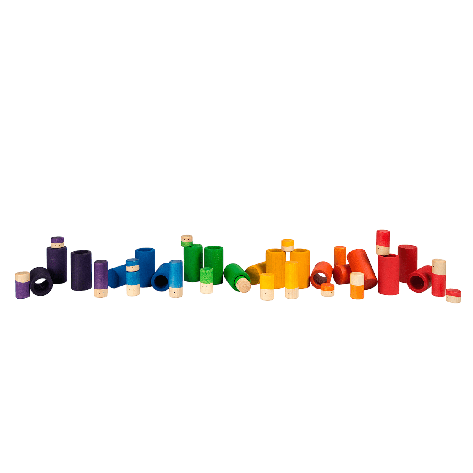 Holzspielset LO 36-teilig (Basic Colors) Grapat
