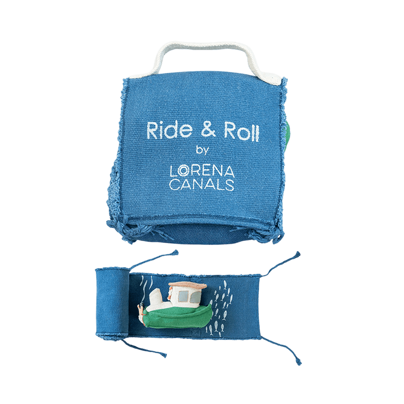 Stoffspielzeug Ride & Roll Sea Clean Up Boat