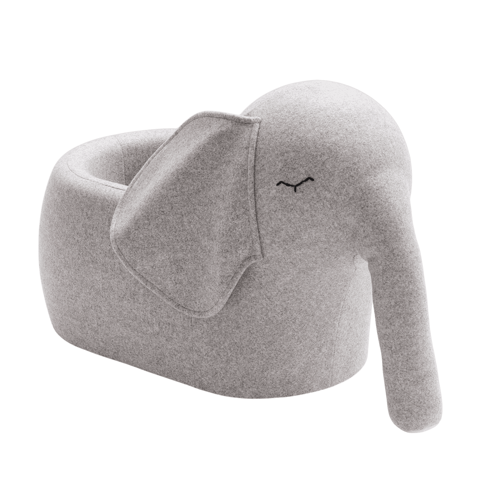 bou - Roll-Elefant grau melange