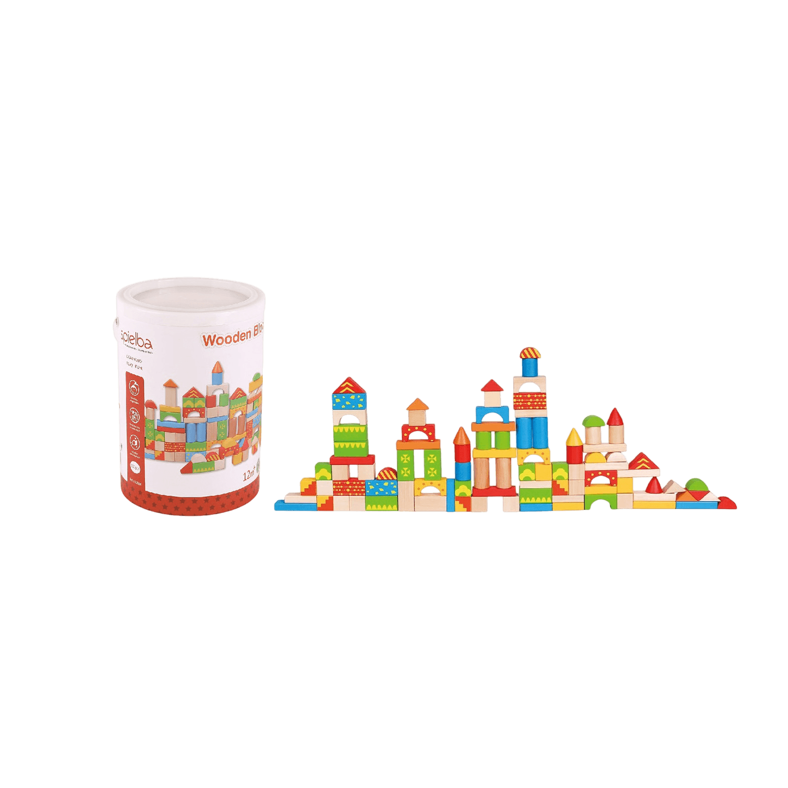 Spielba Holzbausteine 100 Stück