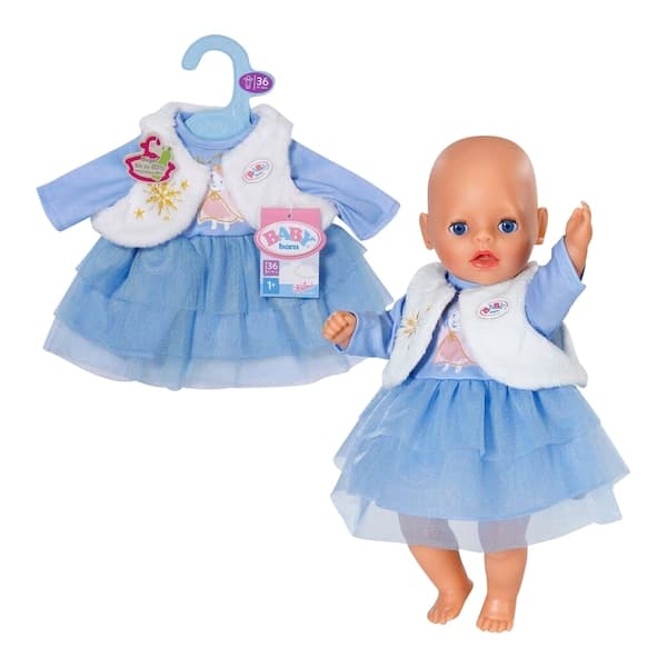 Zapf Creation - BABY BORN - Puppen Outfit Winterkleid 36 cm