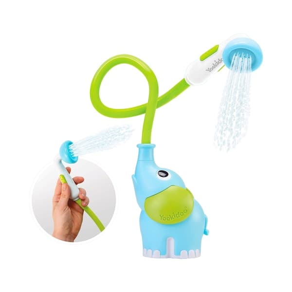 Yookidoo - Babydusche Elefant - hellblau/grün