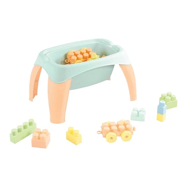 Dolu - Activity-Spieltisch mit 30 Bausteinen