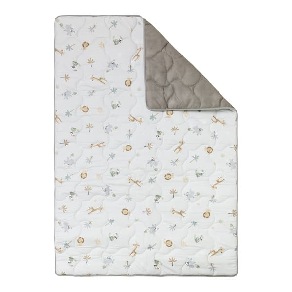 BORNINO HOME - Krabbeldecke Jumbo mit wasserfester Unterseite 140x200 cm - Afrika