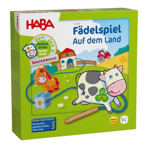 Haba - Konzentrationsspiel - Fädelspiel Bauernhof