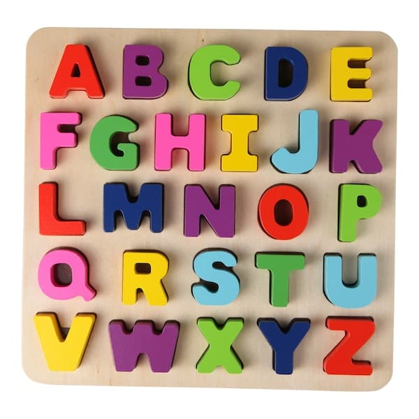 solini - 27-tlg. Holzpuzzle ABC Buchstaben