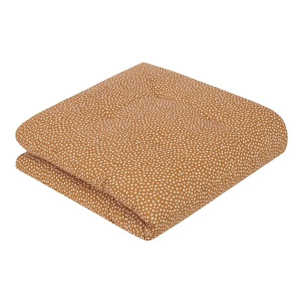 emma & noah - Krabbeldecke 120x120 cm - Blume Caramel